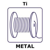 Titanium wire reel, 10m, diameter 0.125mm, annealed, 99.6+%