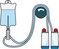 Steritest&#174; NEO Device For liquids in ampoules or collapsible bags., Blue base canister with a single-needle adapter., pkg of 10 blisters per box, Single packed