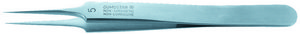 Tweezers Style #4, needle-sharp, anti-magnetic stainless steel