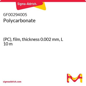 Polycarbonate (PC), film, thickness 0.002&#160;mm, L 10&#160;m