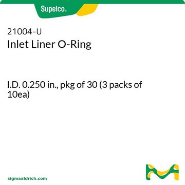 Inlet Liner O-Ring I.D. 0.250&#160;in., pkg of 30 (3 packs of 10ea)