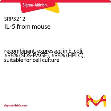 IL-5 from mouse recombinant, expressed in E. coli, &#8805;98% (SDS-PAGE), &#8805;98% (HPLC), suitable for cell culture