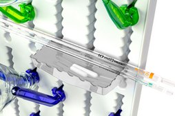 Lab Drying Rack white polystyrene (blue &amp; green pegs)