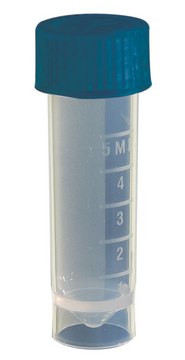 Screw-cap tubes and caps, self-standing, unassembled capacity 5&#160;mL, blue, sterile