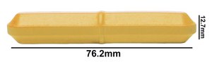 SP Bel-Art&#174; Spinbar&#174; magnetic stir bar octagonal yellow PTFE-coated, L × diam. 3&#160;in. (76.2&#160;mm) × 0.5 &#160;in. (12.7&#160;mm)