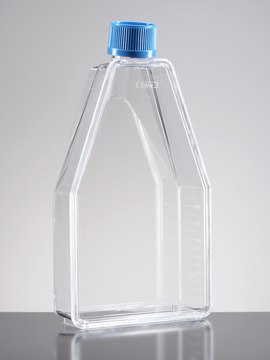 Corning&#174; Falcon&#174; Cell Culture Flask capacity 150&#160;mL, canted neck, graduated, 25 &#8209; 325&#160;mL, cap, blue plug seal