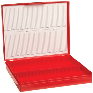 Slide box 100 place, red