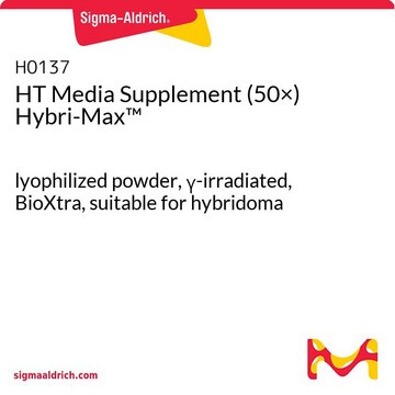 HT Media Supplement (50×) Hybri-Max&#8482; lyophilized powder, &#947;-irradiated, BioXtra, suitable for hybridoma