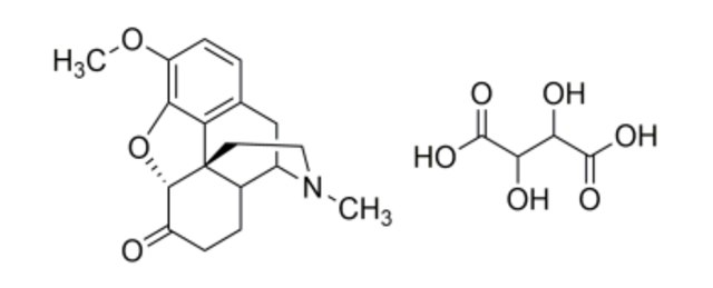 Hydrocodone bitartrate salt hemi(pentahydrate) certified reference material, pharmaceutical secondary standard