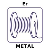 Erbium wire reel, 100mm, diameter 1.0mm, hard, 99.9%
