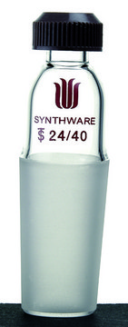 Synthware&#8482; inlet or thermometer adapter with compression cap joint: ST/NS 24/40, O.D. 5.0-7.5&#160;mm