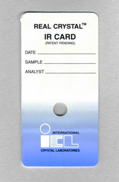 Real Crystal&#174; IR sample cards Crystal cover slips for Z527084