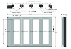 Grace Bio-Labs ProPlate&#174; microarray system tray set size 1&#160;well, with Delrin&#174; snap clips