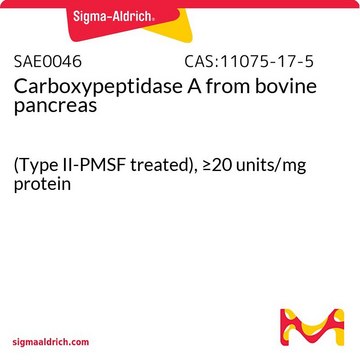 Carboxypeptidase&#160;A from bovine pancreas (Type II-PMSF treated), &#8805;20&#160;units/mg protein