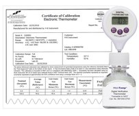 SP Bel-Art&#174; H-B Frio-Temp&#174; Calibrated Electronic Verification Lollipop Stem Thermometer temp. range at 0-70 °C, 0 and 50°C Calibration, bottle volume 30&#160;mL , with glass beads
