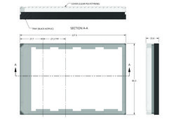 Grace Bio-Labs ProPlate&#174; tray and cover for Delrin&#174; snap clip modules, holds 4 slide modules