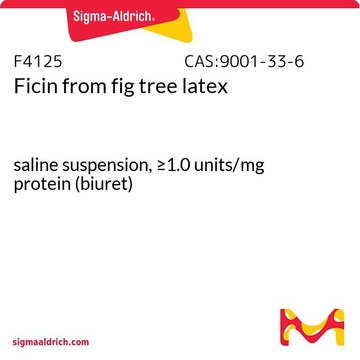 Ficin from fig tree latex saline suspension, &#8805;1.0&#160;units/mg protein (biuret)