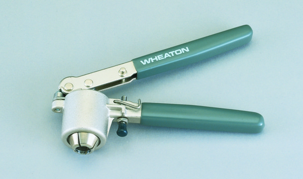 Hand-operated aluminum cap crimper O.D. 20&#160;mm