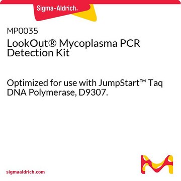 LookOut&#174; Mycoplasma PCR Detection Kit Optimized for use with JumpStart&#8482; Taq DNA Polymerase, D9307.