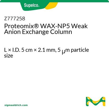 Proteomix&#174; WAX-NP5 Weak Anion Exchange Column L × I.D. 5&#160;cm × 2.1&#160;mm, 5&#160;&#956;m particle size