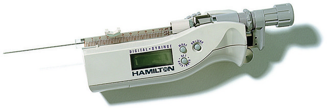 Hamilton&#174; GASTIGHT&#174; digital syringe 1702RN, volume 25&#160;&#956;L, needle size 22s ga (bevel tip), needle L 2&#160;in.