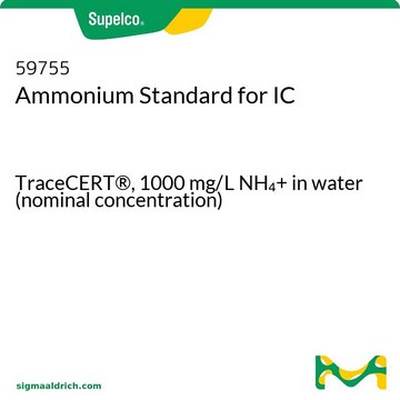 Ammonium Standard for IC TraceCERT&#174;, 1000&#160;mg/L NH4+ in water (nominal concentration)