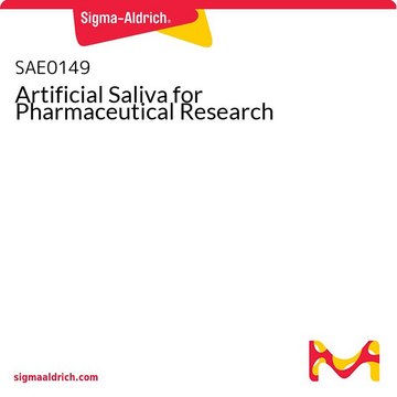 Artificial Saliva for Pharmaceutical Research