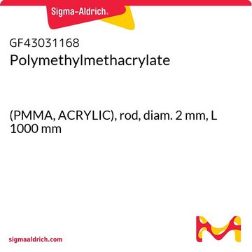 Polymethylmethacrylate (PMMA, ACRYLIC), rod, diam. 2&#160;mm, L 1000&#160;mm