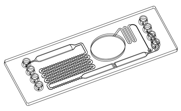 Finger Pump Mixer Chip Fluidic 999, COC