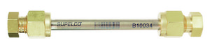 Carbotrap&#174; 300 O.D. × L 1/4&#160;in. × 3 1/2&#160;in., stainless steel TD tube, Sealed with Brass Endcaps, preconditioned, pkg of 10&#160;ea