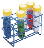 Coated Wire Tube Rack to hold, 8 x 50 mL tubes, blue