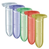 Eppendorf&#174; Safe-Lock micro test tubes capacity 2.0&#160;mL, assorted colors, pkg of 500&#160;ea (100ea of each color)