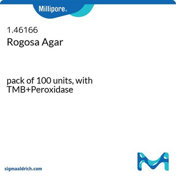 Rogosa Agar pack of 100&#160;units, with TMB+Peroxidase