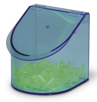 Single Compartment Benchtop Dispensing Bin blue