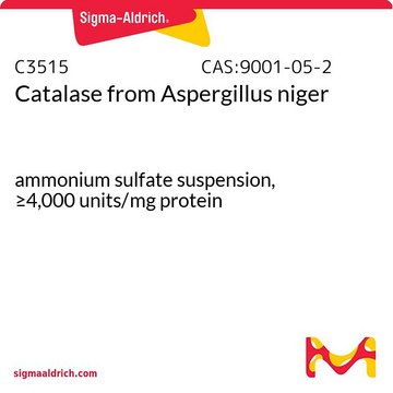 Catalase from Aspergillus niger ammonium sulfate suspension, &#8805;4,000&#160;units/mg protein