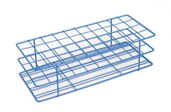 Coated Wire Tube Rack to hold, 40 x 22-25 mm tubes, blue