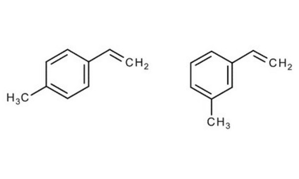 Methylstyrene (mixture of 3- and 4-isomers) stabilised with 4-tert-butylpyrocatechol for synthesis