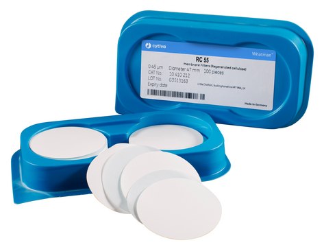 Whatman&#174; regenerated cellulose membrane filters RC55 Membrane Circles, diam. 142&#160;mm, pore size 0.45&#160;&#956;m