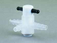 Nalgene&#174; stopcock 3-way, bore size 2&#160;mm
