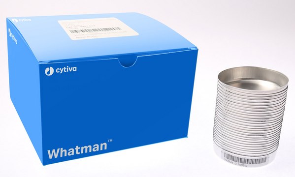 Whatman&#174; glass microfiber filters, Grade 934-AH&#174; RTU circles, diam. 55&#160;mm, barcoded aluminium pan