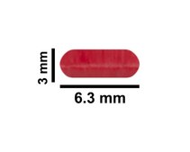 Agitateurs magnétiques SP&nbsp;Bel-Art&#174; Spinbar&#174; red, L × diam. 0.25&#160;in. (6.35&#160;mm) × 0.118&#160;in. (3&#160;mm)