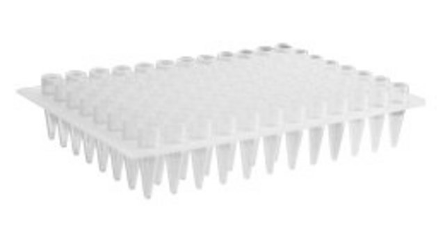 PCR microplate for The Mega Base size 96&#160;wells, clear, pkg of 5x10plates/cs