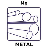 Magnesium rod, 3.2&#160;mm diameter, length 1000 mm, purity 99.9%