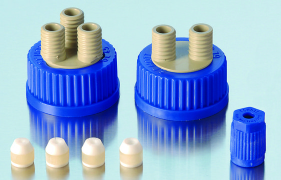 Duran&#174; pressure equalization set for 2 or 3-port cap, GL14 (0.2 &#956;m incl. membrane filter)