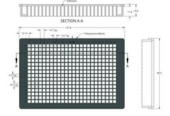 Grace Bio-Labs ProPlate MP&#8482; microtiter plate superstructure size 384&#160;wells, black polystyrene, adhesive