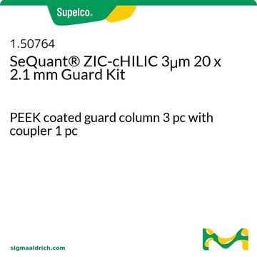 SeQuant&#174; ZIC-cHILIC 3&#956;m 20 x 2.1 mm Guard Kit PEEK coated guard column 3 pc with coupler 1 pc