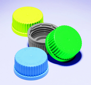 Pyrex&#174; Screwcaps for Media-lab bottle light blue, thread 25&#160;mm
