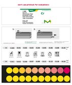 Chromate Test colorimetric, 0.005-0.10&#160;mg/L (Cr), 0.011-0.22&#160;mg/L (CrO42-), for use with MQUANT&#174;