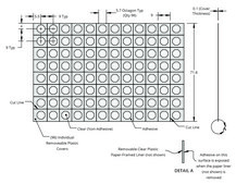 Grace Bio-Labs ProCrystal&#8482; protein crystallization cover cut per individual well, paper liner, wells, 96