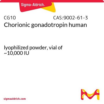 Chorionic gonadotropin human lyophilized powder, vial of ~10,000&#160;IU